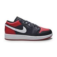 Juniors Nike Air Jordan 1 Low "Red Toe" (GS) - 553560 066 - Black Gym Red White