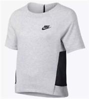 Nike Girl's Tech Fleece Mesh Short Sleeve Top - Age 12-13 Years - New ~ 820643