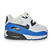 Kids Air Max 90 (TD) NK408110 148 White Black Blue Natural Grey