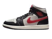 Nike Air Jordan 1 Mid Womans Trainers Black/Gym Red-Sail Size 4.5 New In Box