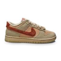 Womens Nike Dunk Low "Terry Swoosh" - DZ4706 200 - Shimmer Mars Stone Sandrift
