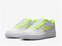 Unisex Kids Nike Air Force 1 GS Trainers DV1680 100 White/Green Size UK 6_6(7Y)