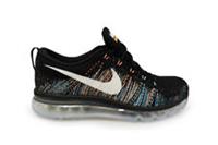 Mens Nike Flyknit Max - 620469 015 - Black White Blue Glow Trainers
