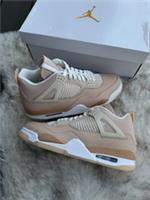 Nike Air Jordan IV Retro Shimmer | Size UK7.5 UK8 | White Cream OW 4 Beige