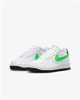 Kids Nike Air Force 1 (GS) Trainers FV5948 106 White/Green Size UK 6 EU 39