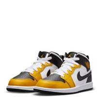 Kids Nike Jordan 1 Mid PS Trainers DQ8424 701 White/Yellow Size UK 10.5_11.5_1.5