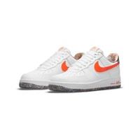 Kids Nike Air Force 1 LV8 GS Trainers DN8016 100 White/Orange Size UK 4 EU 36.5