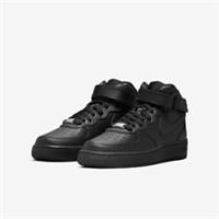 Nike Air Force 1 Mid GS Unisex Trainers DH2933 001 Triple Black Size UK 3_3.5_4