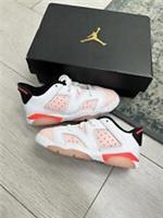 Nike Air Jordan Low 6 Kids | Pink | Size UK8.5 US9 EU26 | Atmosphere Retro