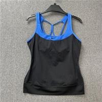 VTG Y2K Nike women's training vest size medium black blue strappy on grey tag - M Regular