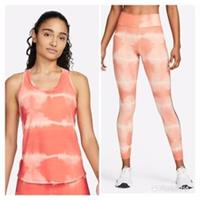 Nike Women's One Luxe Mid-Rise Printed Training Leggings & Bra - Small - New - S Regular