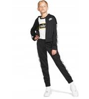 Nike Sportswear NSW Girls Tracksuit Sz XS Age 6 - 8 Yrs Black White CV9657 010
