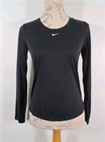 NIKE Black Training T-Shirt Long Sleeve Dri-FIT Standard Fit BNWT Women's XS - XS Regular