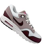 Genuine Nike Air Max 1 Trainers in White maroon & pink UK Size 4 LEFT FOOT ONLY
