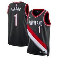Portland Trail Blazers Jersey Kid's NBA Nike Icon - Simons 1 - New - 10-12 Years Regular