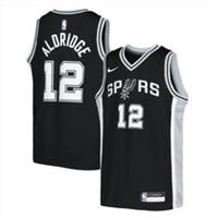 San Antonio Spurs Jersey Kid's NBA Nike Icon Top - Aldridge 12 - New - 18-20 Years Regular