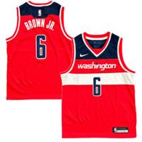 Washington Wizards Kid's Jersey NBA Nike Icon Top - Brown Jr - New - 10-12 Years Regular
