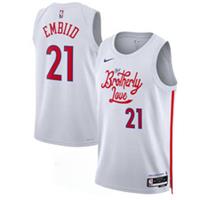 Philadelphia 76ers Kid's Jersey NBA Nike City Top - Embiid 21 - New - 18-20 Years Regular