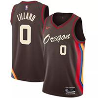 Portland Trail Blazers Jersey Kid's NBA Nike City Top - Lillard - New - 10-12 Years Regular