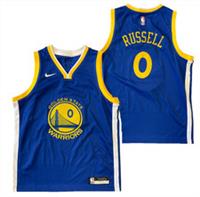Golden State Warriors Jersey Kid's NBA Nike Icon - Russell 0 - New - 14-16 Years Regular