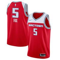 Sacramento Kings Kid's Jersey NBA Nike City 19/20 - Fox - New - 18-20 Years Regular