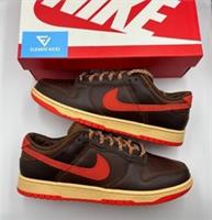 Nike Dunk Low Retro Light British Tan/Picante Red (UK Size 9)