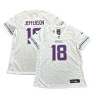 Minnesota Vikings NFL Jersey Women's Nike Alternate - Jefferson - New - L Loose