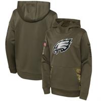 Philadelphia Eagles NFl Hoodie Kid's Nike Green Performance Hoodie - New - 18-20 Years Regular