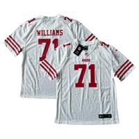 San Francisco 49ers Jersey Kid's Nike NFL Road - Williams 71 - New - 18-20 Years Loose