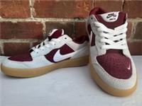 Nike SB Force 58 Team Red Gum Light Brown Womens Skate Boarding Shoes SizeUK 3.5