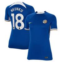 Chelsea Women's Nike Shirt (Size S) Football Home Top - Nkunku 18 - New - S Regular