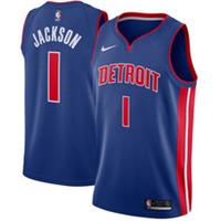 Detroit Pistons Kid's Jersey (Size 18-20y) NBA Nike Icon Top - Jackson - New - 18-20 Years Regular