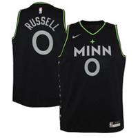 Minnesota Timberwolves Kid's Jersey (Size 8y) NBA Nike City - Russell - New - 8 Years Regular