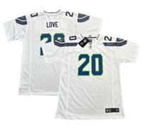 Seattle Seahawks NFL Jersey (Size 18-20Y) Kid's Nike Road Top - Love 20 - New - 18-20 Years Loose