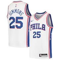 Philadelphia 76ers Men's Jersey NBA Nike Association Top - Simmons - New - S Regular