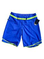 Nike ACG Board Shorts Womens UK 8 Blue Logo Low-Rise Mesh Lined Snap Hiking - 8 Regular