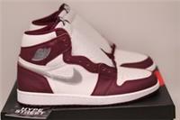 Nike Air Jordan 1 High Burgundy | Maroon | UK8.5 US9.5 EU43 | Silver White Hi OG