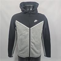 NIKE Tech Fleece Full Zip Hoodie Junior Black / Grey CU9223-013 BNWT Kids XL