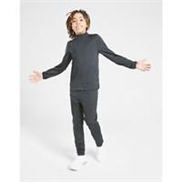 Nike Tracksuit Bottoms Top Kids Junior Black Zip Jacket Track Pants DRI Fit Set