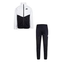 BOYS NIKE TRACKSUIT BOTTOMS TOP KIDS POLY ZIP JACKET PANTS WHITE BLACK 5-6 6-7