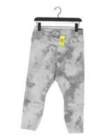 Nike Women's Leggings L Grey Polyester with Elastane Cropped New with tags