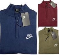 MEN'S NIKE BRAND NEW REGULAR FIT HIGH NECK QUARTER ZIP JUMPER - M Regular