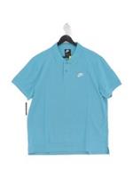 Nike Men's Polo XL Blue 100% Cotton Collared Basic New with tags