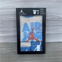 Nike Air Jordan Baby 3 Piece Set Bodysuit Blue And Grey Size 6-12 Months New