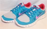 WOMENS NIKE FREE RUNS 5.0 LIGHT BLUE RUNNING TRAINERS 580565-005