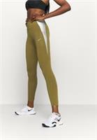 Nike Performance ONE COLORBLOCK Women's Girls Leggings Gym Yoga Running Olive