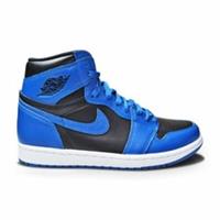 Mens Nike Air Jordan 1 Retro High OG - 555088 404 - DK Marina Blue Black White