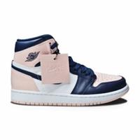 Women`s Nike Air Jordan 1 Retro High OG - DD9335 641 - Atmosphere Obsidian White