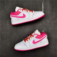 Nike Air Jordan 1 Low GS Pinksicle/Safety Orange DR9498-168 UK3 EUR35.5 SAMPLE