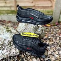 Nike Air Max 97 Black/Red DV3486 001 UK6 US6.5 EUR39 TN 90 95 Running Gym